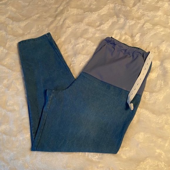 Transitions Maternity Denim Jeans Vintage Made in Canada Ladies Size L - Picture 8 of 9